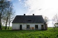 Abandoned farmstead in rural area Royalty Free Stock Photo