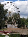 Abandoned ferris wheel in Lithuania Elektrenai 2019