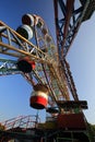 Abandoned Ferris Wheel Rusting Old Amusement Park