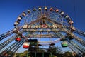 Abandoned Ferris Wheel Rusting Old Amusement Park