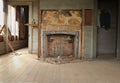 Abandoned Fireplace Room Royalty Free Stock Photo