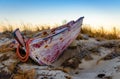 Abandoned fishing boat Royalty Free Stock Photo