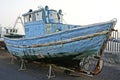 Abandoned fishing ship