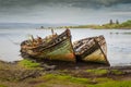 Abandoned fishjing boats on the Isle of Mull