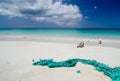 Abandoned fishnet at Ffryes beach - 3 Royalty Free Stock Photo