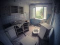 Abandoned flat in Pripyat, Chernobyl zone Royalty Free Stock Photo