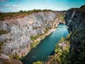 A flooded quarry Great America in Czech Republic