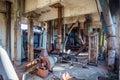 Abandoned flour milling factory