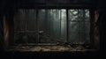 Abandoned Forest Window Dystopian Landscapes In 8k Resolution