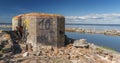 Abandoned Fort bunker next to water Royalty Free Stock Photo