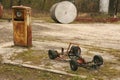 Abandoned fuel station Royalty Free Stock Photo