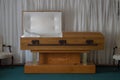 Abandoned Funeral Home Open Casket