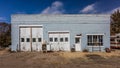 Abandoned garage small town, Nebraska