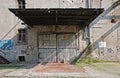 Abandoned garage of warehouse