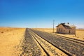 Abandoned Garub Railway Station in Namibia located on the road to Luderitz Royalty Free Stock Photo