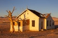 The abandoned Garub station in the desert, Namibia Royalty Free Stock Photo