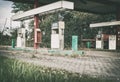 Abandoned Gas Station close-up