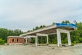 Abandoned gas station, gasoline prices, business collapse Royalty Free Stock Photo