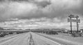 Abandoned gas station on US Route 66 in Mojave Desert, CA Royalty Free Stock Photo