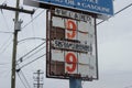 Abandoned gas station with old rusty pumps Royalty Free Stock Photo