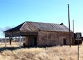 Abandoned gas station on route 66 Royalty Free Stock Photo