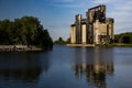 Abandoned Grain Elevators and river - Buffalo, New York