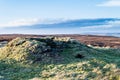 Old grouse butts on Ilkley moor. Yorkshire Royalty Free Stock Photo