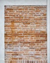 Abandoned grunge brick stucco wall background Royalty Free Stock Photo