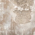 Abandoned grunge cracked brick stucco wall Royalty Free Stock Photo