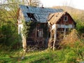 Abandoned and gutted house Royalty Free Stock Photo