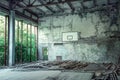 Abandoned gym in Pripyat