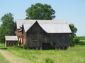 Abandoned historic barn in central New York Fingerlakes