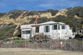 Empty, historic home in the Crystal Cove State Park, Southern California. Royalty Free Stock Photo