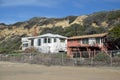 Empty, historic homes in the Crystal Cove State Park, Southern California.