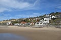 Empty, historic homes in the Crystal Cove State Park, Southern California.