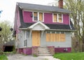 Abandoned home in downtown Detroit Royalty Free Stock Photo