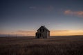 Abandoned homestead on the Canadian prairies