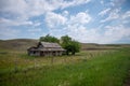 Abandoned homestead on the prairies Royalty Free Stock Photo