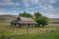 Abandoned homestead on the prairies Royalty Free Stock Photo