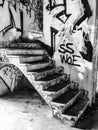 Abandoned Horse Barn Staircase
