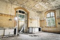 Abandoned Hospital in Beelitz Heilstaetten near Berlin in German