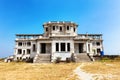 Abandoned hotel Bokor Palace in Ghost town Hill station near Kampot. Cambodia Royalty Free Stock Photo