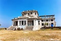 Abandoned hotel Bokor Palace in Ghost town Hill station near Kampot. Cambodia Royalty Free Stock Photo