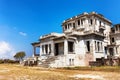 Abandoned hotel Bokor Palace in Ghost town Hill station near Kampot. Cambodia Royalty Free Stock Photo