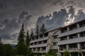 Abandoned hotel in the mountains