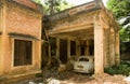 Abandoned house and car Royalty Free Stock Photo