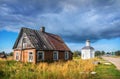 The abandoned house and chapel of Metropolitan Philip on the Solovetsky Islands Royalty Free Stock Photo