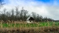 Abandoned house on an abandoned field.