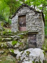Abandoned house in Dunzio, Switzerland Royalty Free Stock Photo