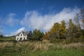 Abandoned House Early Fall Scene Royalty Free Stock Photo